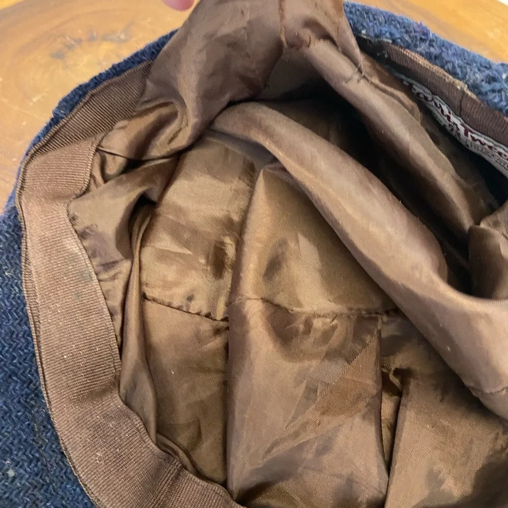 Harris Tweed Vintage Wool Peaky Blinders News Boy Paper Boy Cap